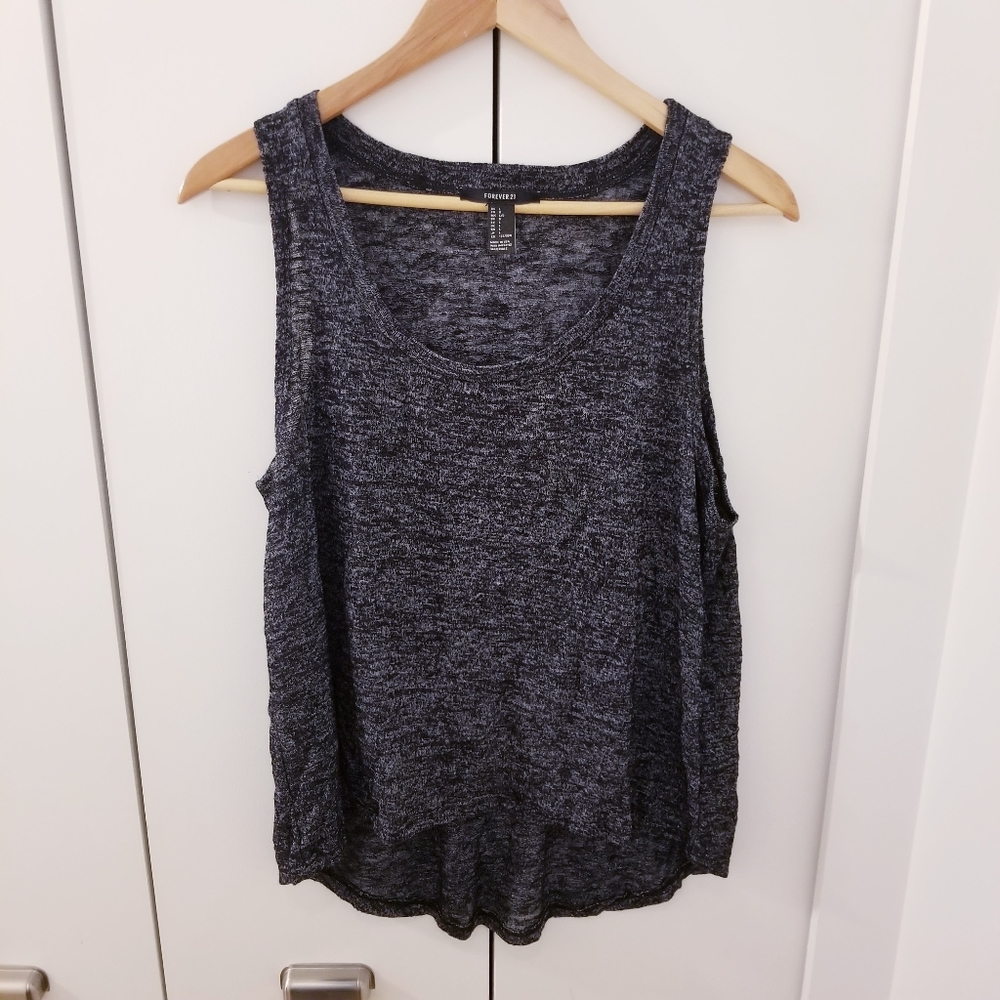 3/$45 | Forever 21 | Dark Heather Grey Tank Top Shirt
